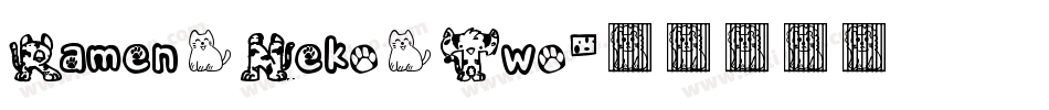 Ramen Neko Two字体转换